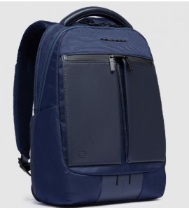 PIQUADRO Zaino uomo porta pc 14" in tessuto riciclato