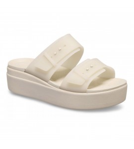 CROCS Brooklyn Buckle Frosted Low Wedge w