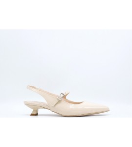 NERO GIARDINI SLINGBACK IN VERNICE