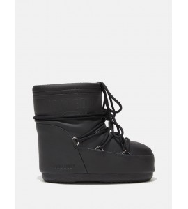 MOON BOOT ICON LOW NERO IN GOMMA