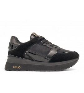 LIU-JO Sneakers MAXI WO platform in pelle