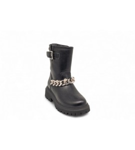 LIU-JO Biker boot bambina con catena gioiello