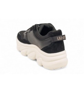 LIU JO Chuncky sneakers in suede e rete