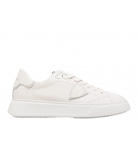 PHILIPPE MODEL SNEAKER TEMPLE LOW VEAU BLANC.