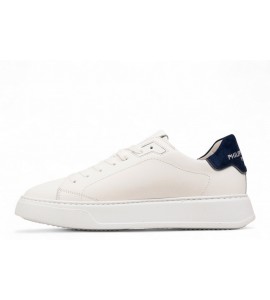 PHILIPPE MODEL SNEAKER TEMPLE LOW BLANC BLEU