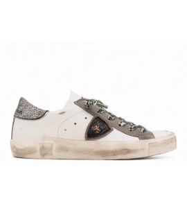 PHILIPPE MODEL SNEAKER PRSX METAL LEO BLANC