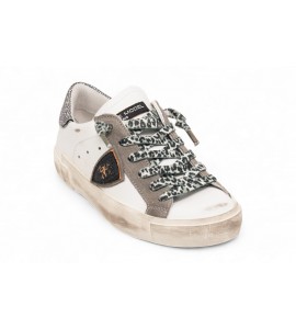 PHILIPPE MODEL SNEAKER PRSX METAL LEO BLANC