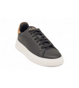 ALVIERO MARTINI Sneaker in pelle granata con dettaglio Geo Classic