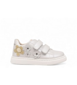 BALDUCCI SNEAKERS IN PELLE CON FIORI