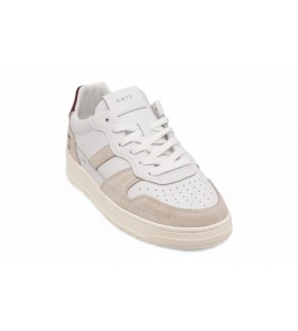 DATE COURT 2.0 BASIC WHITE BORDEAUX