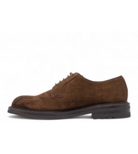 BARRETT STRINGATA IN SUEDE TABACCO