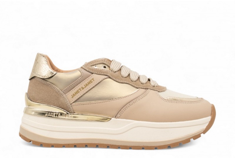 JANET E JANET runner in pelle