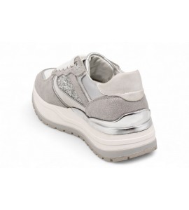 JANET E JANET runner in suede con strass