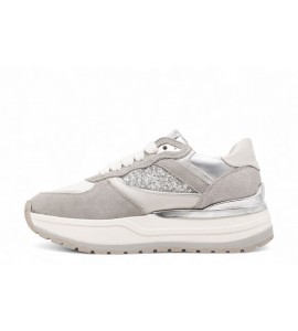 JANET E JANET runner in suede con strass