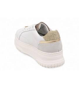 JANET E JANET sneaker platform in pelle