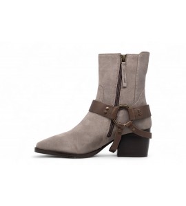 JANET E JANET stivaletto texano in camoscio