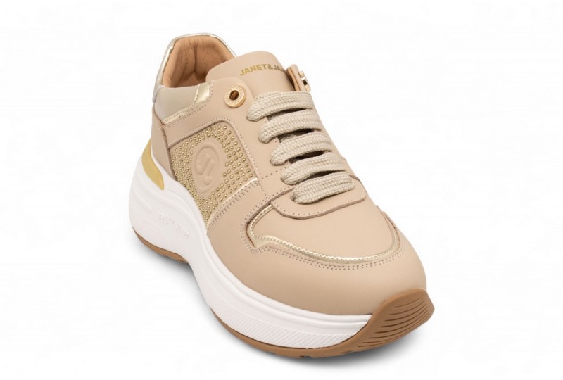 JANET E JANET Sneaker in pelle