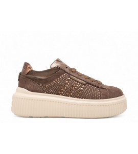JANET E JANET Sneaker in camoscio