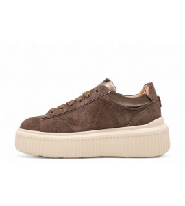 JANET E JANET Sneaker in camoscio