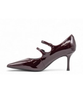 CHICONIC Decolletè a punta in vernice con cinturini