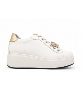 IGI E CO SNEAKERS PLATFORM IN PELLE