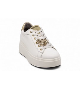 IGI E CO SNEAKERS PLATFORM IN PELLE