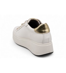 IGI E CO SNEAKERS PLATFORM IN PELLE