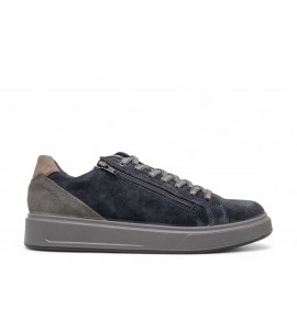 IGI E CO SNEAKERS LOW IN CAMOSCIO