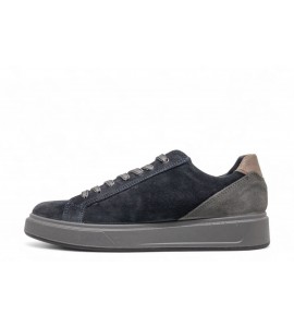 IGI E CO SNEAKERS LOW IN CAMOSCIO