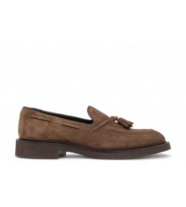 DOUCAL'S Mocassino con nappine in suede