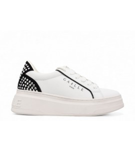 GAELLE Sneakers New Addict In Action Leather Con Inserti Borchie E Perle