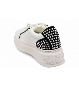 GAELLE Sneakers New Addict In Action Leather Con Inserti Borchie E Perle