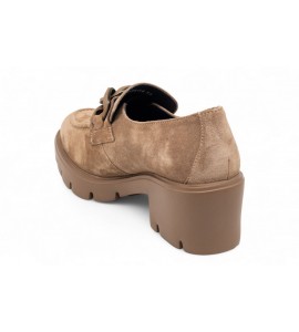 CALLAGHAN mocassino con tacco VISONE