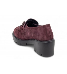 CALLAGHAN mocassino con tacco PRUGNA