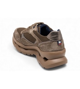 CALLAGHAN sneaker in pelle scamosciata trufa