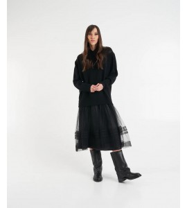 JUCCA ABITO FELPA E TULLE