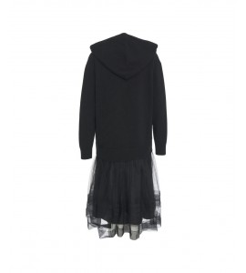 JUCCA ABITO FELPA E TULLE