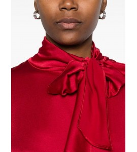 JUCCA blusa seta con fiocco