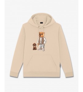 BARON FILOU FELPA CON CAPPUCCIO RICAMATA FILOU CL