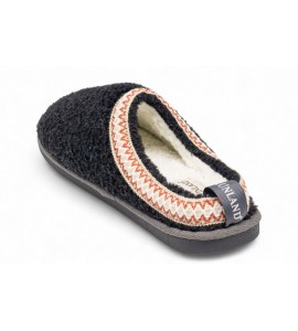 GRUNLAND Ciabatta etnica in teddy | KANT