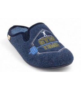 GRUNLAND Ciabatta in feltro con ricamo | ORMI