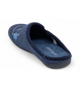 GRUNLAND Ciabatta in feltro con ricamo | ORMI