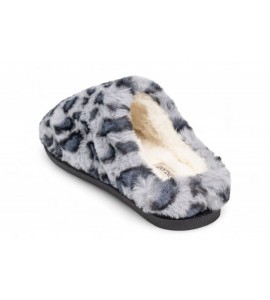 GRUNLAND Ciabatta peluche animalier | KANT