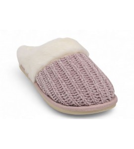 GRUNLAND Ciabatta in maglia e peluche | KANT