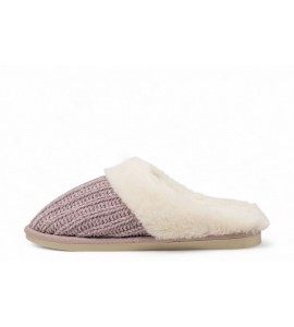 GRUNLAND Ciabatta in maglia e peluche | KANT