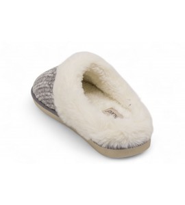 GRUNLAND Ciabatta in maglia e peluche | KANT