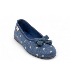 GRUNLAND Pantofola con fiocco | TEXI