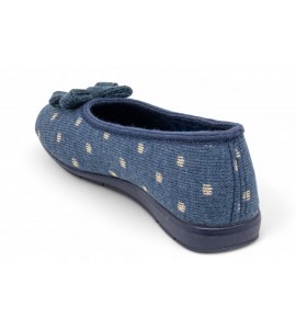 GRUNLAND Pantofola con fiocco | TEXI