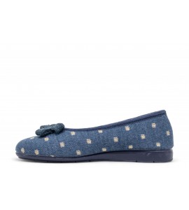 GRUNLAND Pantofola con fiocco | TEXI