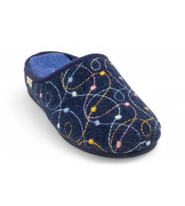 GRUNLAND Ciabatta con ricami | IRRA